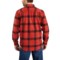 2JKHY_2 Carhartt 105439 Big and Tall Loose Fit Heavyweight Plaid Flannel Shirt - Long Sleeve