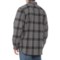 2JKKU_2 Carhartt 105439 Big and Tall Loose Fit Heavyweight Plaid Flannel Shirt - Long Sleeve