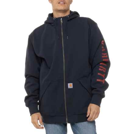 Carhartt 105443 Big and Tall Rain Defender® Loose Fit Hoodie - Lined in New Navy