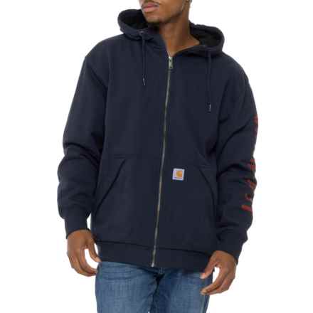 Carhartt 105443 Rain Defender® Loose Fit Hoodie - Lined in New Navy