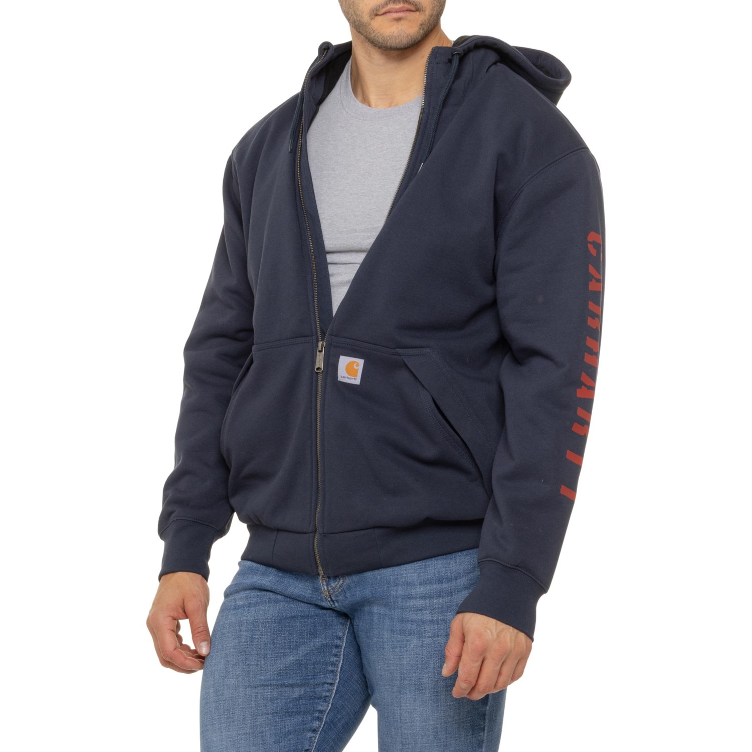 Carhartt 105443 Rain Defender® Loose Fit Logo Hoodie - Lined