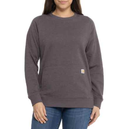 Carhartt 105468 Force® Relaxed Fit Lightweight Sweatshirt in Blackberry Heather
