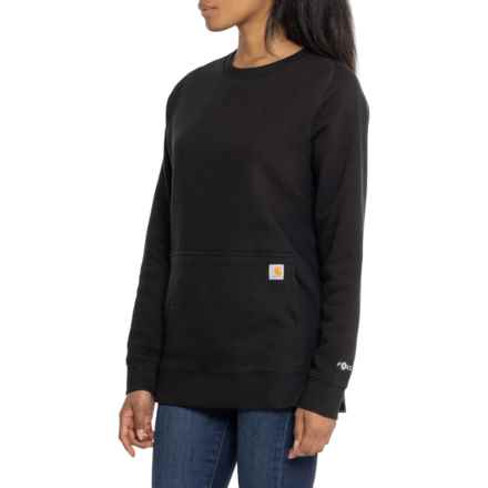 Carhartt 105468 Force® Relaxed Fit Lightweight Sweatshirt in Black