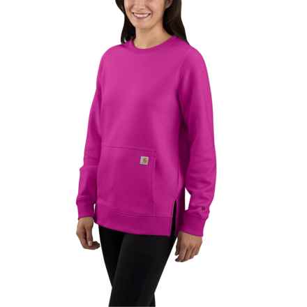 Carhartt 105468 Force® Relaxed Fit Lightweight Sweatshirt in Magenta Agate