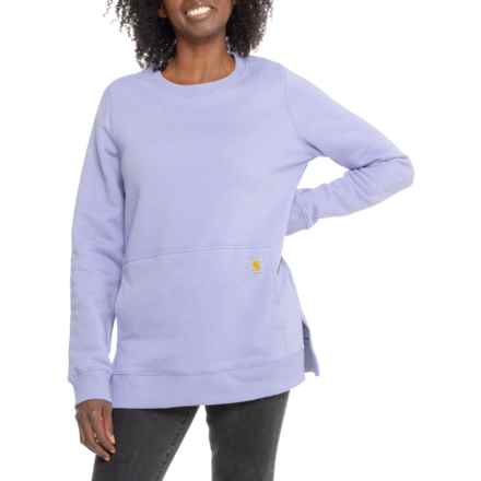 Carhartt 105468 Force® Relaxed Fit Lightweight Sweatshirt in Soft Lavender Heather
