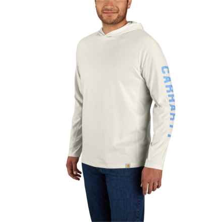 Carhartt 105481 Force® Relaxed Fit Hooded T-Shirt - UPF 25, Long Sleeve in Malt