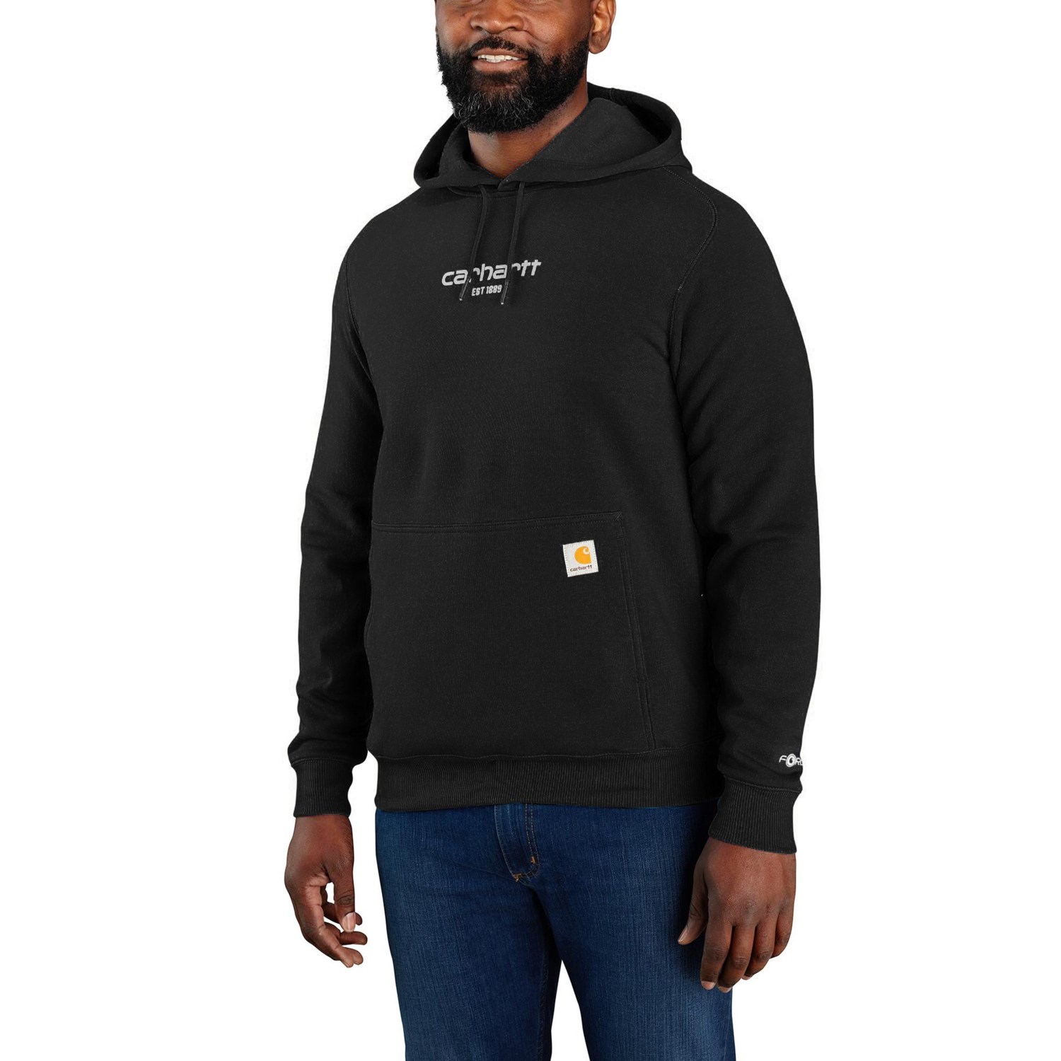 Carhartt 105569 Big and Tall Force Relaxed Fit Lightweight Logo Graphic Hoodie Factory Seconds