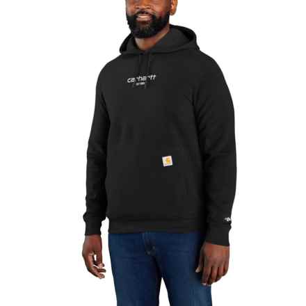 Carhartt 105569 Big and Tall Force® Relaxed Fit Lightweight Logo Graphic Hoodie - Factory Seconds in Black