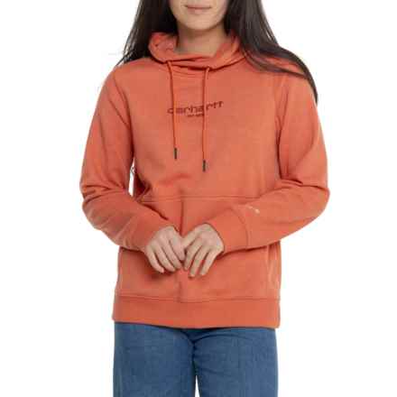 Carhartt 105573 Force® Relaxed Fit Lightweight Graphic Hoodie in Desert Orange Heather