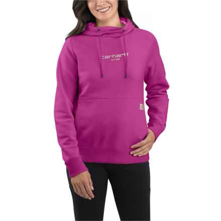 Carhartt 105573 Force® Relaxed Fit Lightweight Graphic Hoodie in Magenta Agate