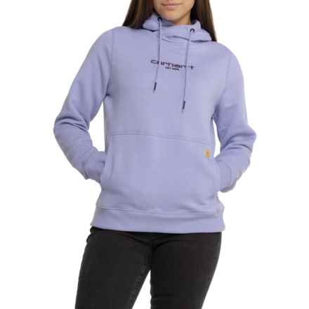 Carhartt 105573 Force® Relaxed Fit Lightweight Graphic Hoodie in Soft Lavender Heather