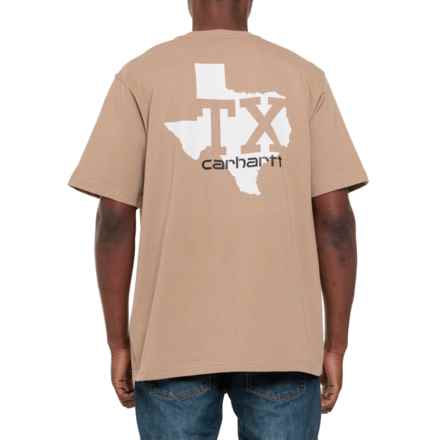 Carhartt 105619 Relaxed Fit Heavyweight Texas Graphic T-Shirt - Short Sleeve in Desert