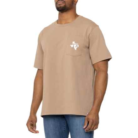 Carhartt 105619 Relaxed Fit Heavyweight Texas Graphic T-Shirt - Short Sleeve in Desert