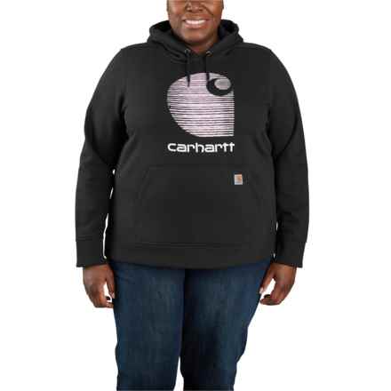 Carhartt 105636 Rain Defender® Relaxed Fit Midweight Graphic Hoodie in Black