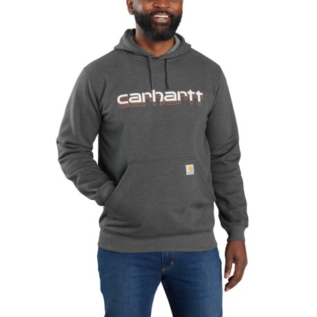 Carhartt 105679 Big and Tall Rain Defender Loose Fit Midweight Logo Graphic Hoodie Factory Seconds