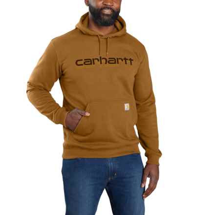 Carhartt 105679 Rain Defender® Loose Fit Midweight Logo Graphic Hoodie - Factory Seconds in Carhartt Brown