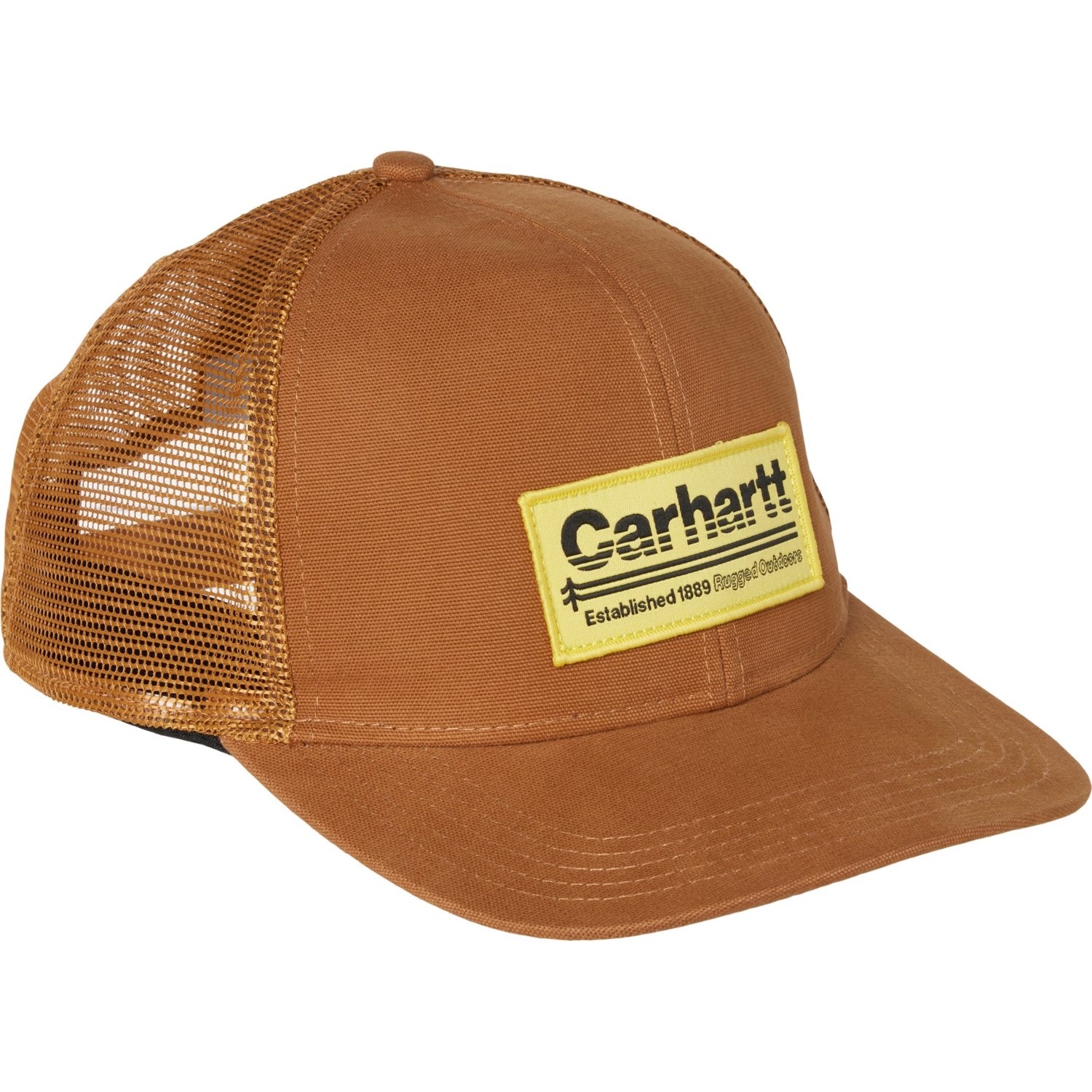Carhartt 105693 Mesh Back Outdoors Patch Trucker Hat (For Men)