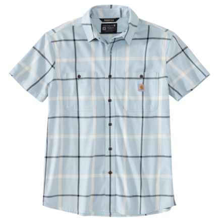 Carhartt 105701 Rugged Flex® Relaxed Fit Lightweight Shirt - Short Sleeve, Factory Seconds in Moonstone