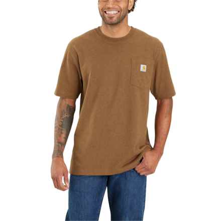 Carhartt 105710 Heavyweight Loose Fit C Graphic T-Shirt - Short Sleeve in Oiled Walnut Heather