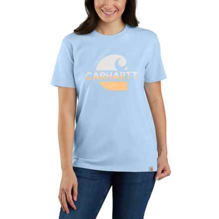 Carhartt 105738 Faded C Graphic T-Shirt - Short Sleeve, Factory Seconds in Moonstone