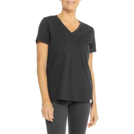 Carhartt 105739 Relaxed Fit Lightweight V-Neck T-Shirt - Short Sleeve in Black