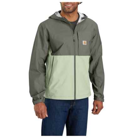 Carhartt 105751 Big and Tall Storm Defender® Monterey Relaxed Fit Lightweight Packable Jacket - Waterproof in Tender Greens/Dusty Olive