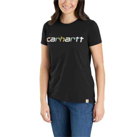 Carhartt 105764 Relaxed Fit Multi-Color Logo T-Shirt - Short Sleeve, Factory Seconds in Black