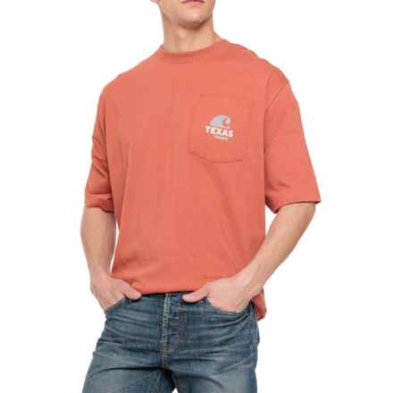 Carhartt 105768 Relaxed Fit Heavyweight Texas Graphic T-Shirt - Short Sleeve in Terracotta
