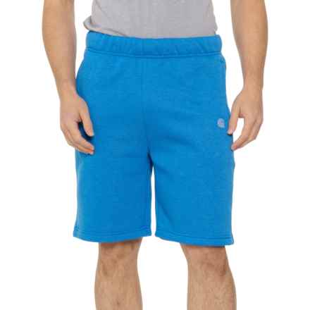 Carhartt 105840 Relaxed Fit Midweight Fleece Shorts in Marine Blue Heather