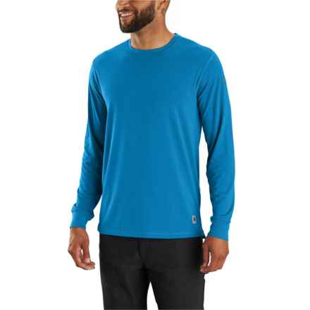 Carhartt 105846 Force® LWD Relaxed Fit T-Shirt - Long Sleeve in Marine Blue