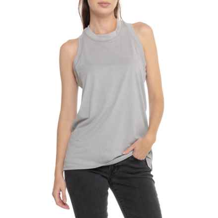 Carhartt 105850 LWD Relaxed Fit Lightweight Tank Top - UPF 50 in Asphalt Heather