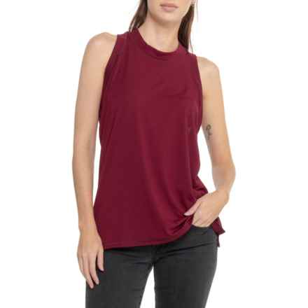 Carhartt 105850 LWD Relaxed Fit Lightweight Tank Top - UPF 50 in Bordeaux