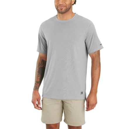 Carhartt 105858 Big and Tall Force® LWD Relaxed Fit T-Shirt - UPF 50, Short Sleeve in Asphalt Heather