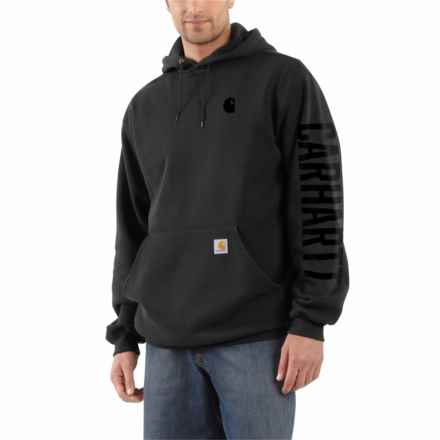 Carhartt 105940 Rain Defender® Loose Fit Midweight Graphic Hoodie - Factory Seconds in Black