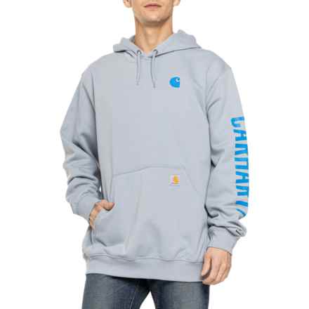 Carhartt 105940 Rain Defender® Loose Fit Midweight Graphic Hoodie - Factory Seconds in Neptune