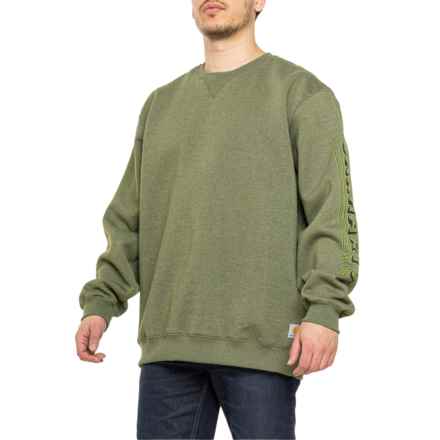 Carhartt 105941 Loose Fit Midweight Graphic Sweatshirt - Factory Seconds in Chive Heather