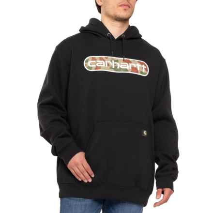 Carhartt 105942 Loose Fit Midweight Camo Graphic Hoodie - Factory Seconds in Black