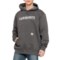 Carhartt 105944 Big and Tall Rain Defender® Loose Fit Midweight Graphic Hoodie - Factory Seconds in Carbon Heather