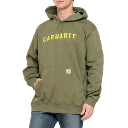 Carhartt 105944 Rain Defender® Loose Fit Midweight Graphic Hoodie - Factory Seconds in Chive Heather