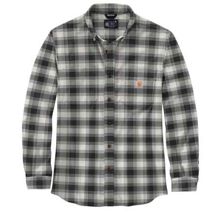 Carhartt 105945 Big and Tall Rugged Flex® Relaxed Fit Plaid Flannel Shirt - Long Sleeve, Factory Seconds in Malt