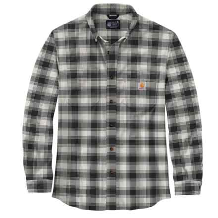 Carhartt 105945 Rugged Flex® Relaxed Fit Plaid Flannel Shirt - Long Sleeve in Malt