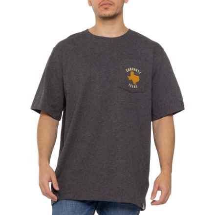 Carhartt 106079 Big and Tall Relaxed Fit Heavyweight Texas Graphic T-Shirt - Short Sleeve in Carbon Heather