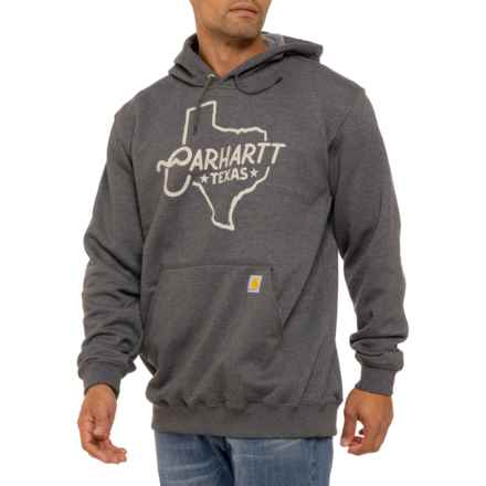 Carhartt 106081 Loose Fit Texas Graphic Hoodie - Factory Seconds in Carbon Heather