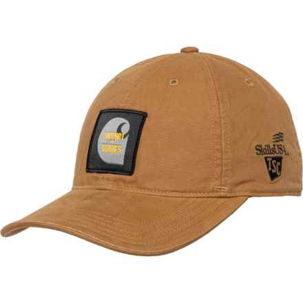 Carhartt 106105 Canvas Skills USA Baseball Cap in Carhartt Brown