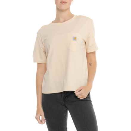 Carhartt 106122 TENCEL® Fiber Series Loose Fit Lightweight Pocket T-Shirt - Short Sleeve in Stone Ash