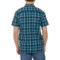 5RNHA_2 Carhartt 106139 Big and Tall Rugged Flex® Relaxed Fit Lightweight Plaid Shirt - Short Sleeve