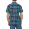 5RNDN_2 Carhartt 106139 Rugged Flex® Relaxed Fit Lightweight Plaid Shirt - Short Sleeve