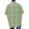 5RMMJ_2 Carhartt 106140 Big and Tall Loose Fit Midweight Plaid Shirt - Short Sleeve
