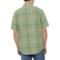 5RNNC_2 Carhartt 106140 Big and Tall Loose Fit Midweight Plaid Shirt - Short Sleeve