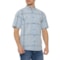 Carhartt 106140 Loose Fit Midweight Plaid Shirt - Short Sleeve in Fog Blue